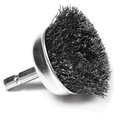 Performance Tool 2 In Cup Wire Brush - Fine Brush-Cup Wire, W1212 W1212